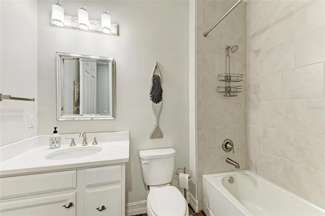 a view of a lake with outdoor space