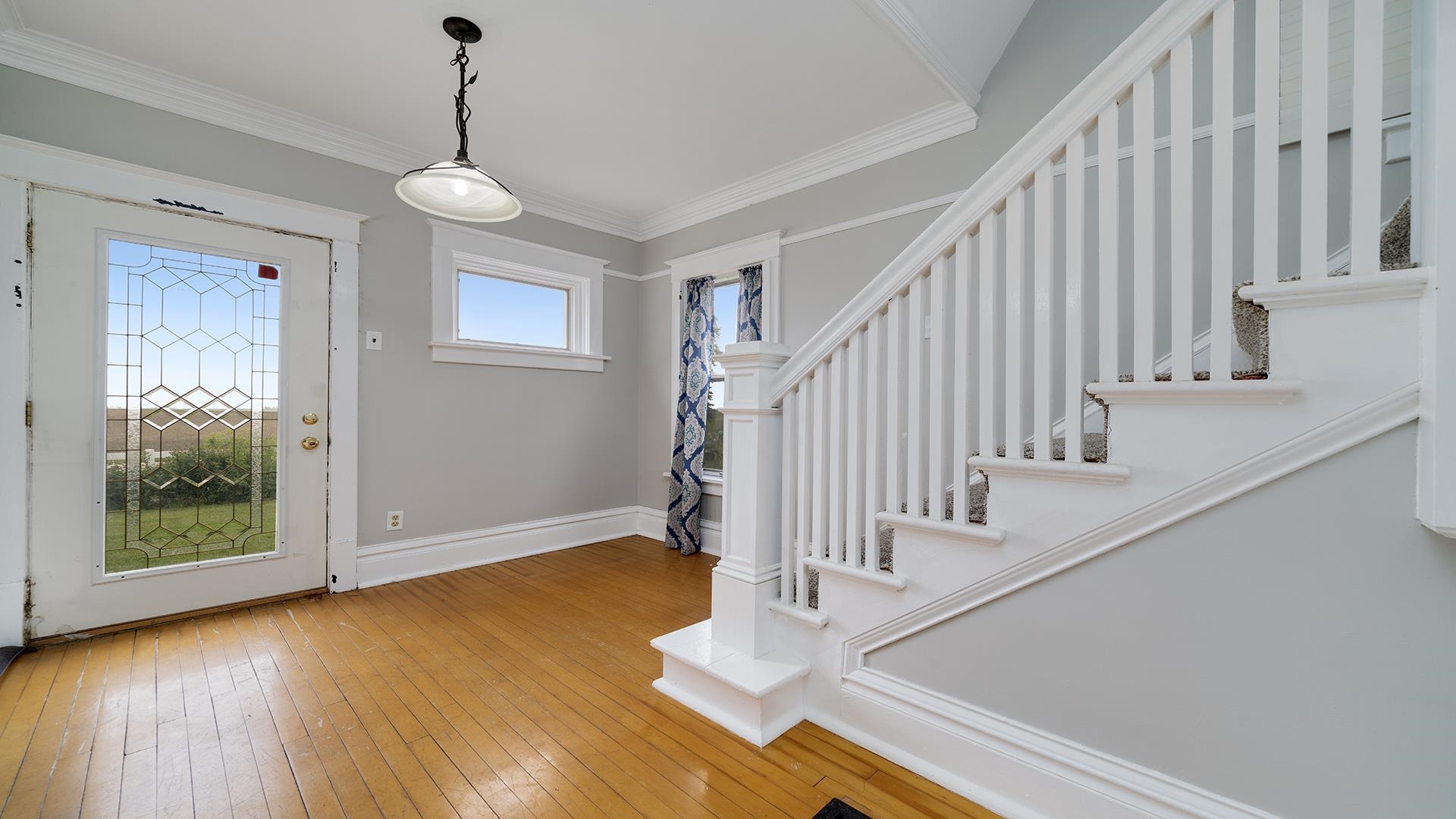 9020 East Flagg Road Rochelle, IL 61068 - Photo 19 of 61 a view of entryway and hall with wooden floor