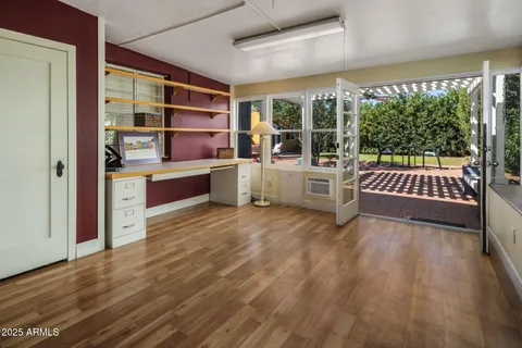 a room with furniture and window