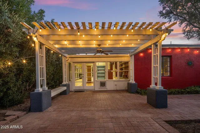 a view of house with outdoor space and porch
