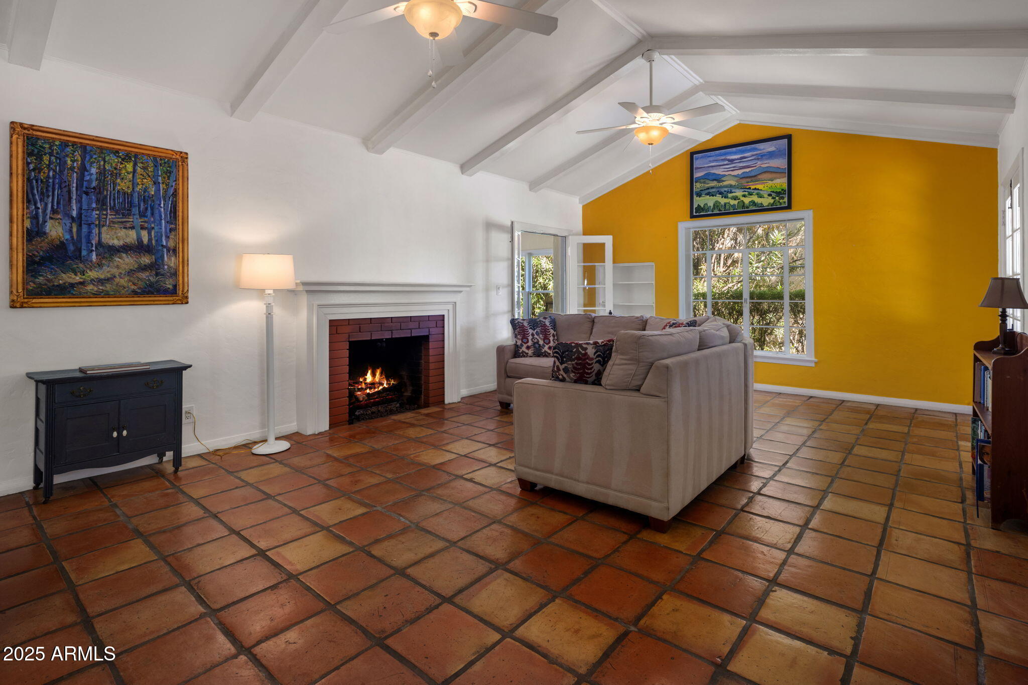 136 West Granada Road Phoenix, AZ 85003 - Photo 6 of 57 a living room with furniture and a fireplace