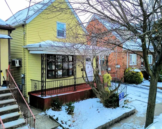 a front view of a house