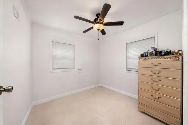 a view of a closet and cabinet