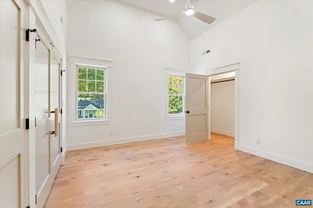 wooden floor in an empty room