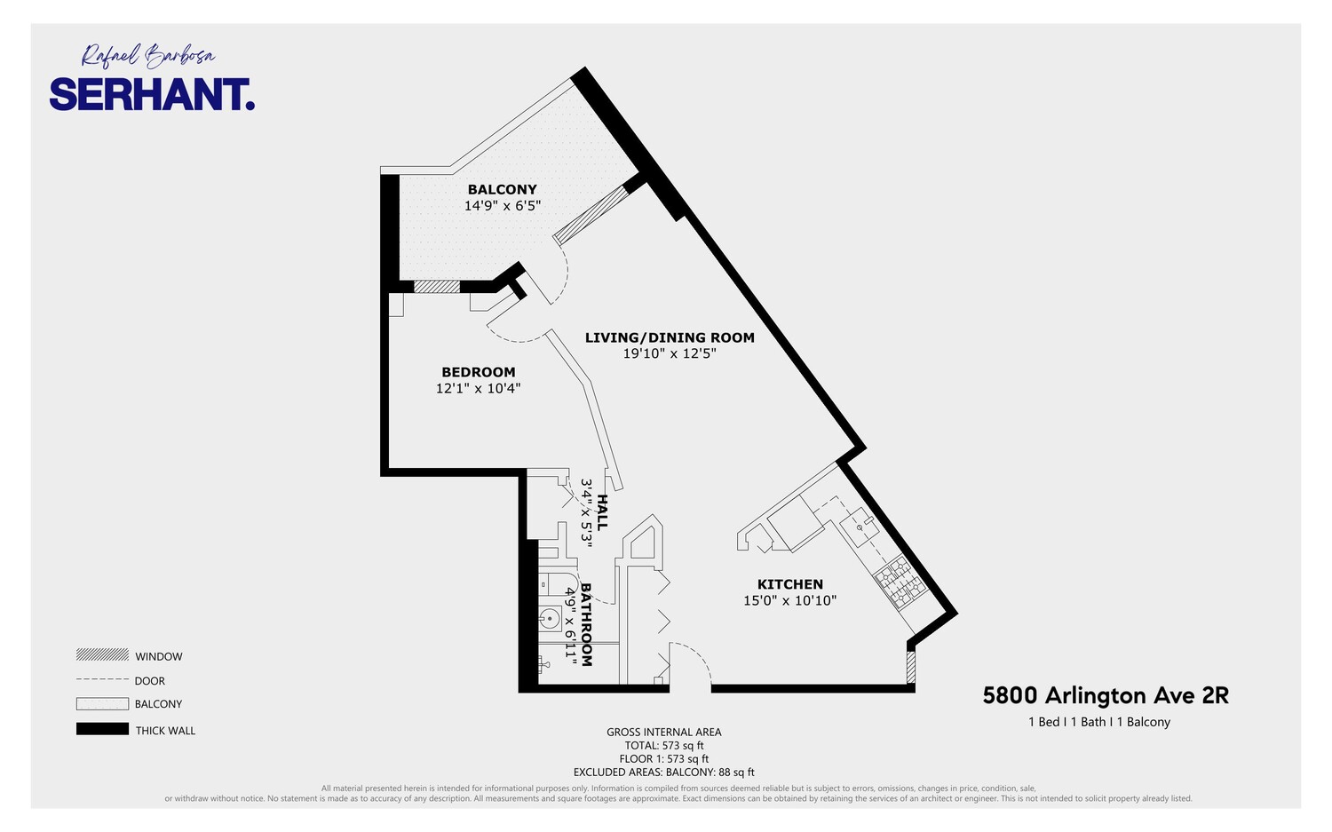 5800 Arlington Avenue, Unit 2R Bronx, NY 10471 - Photo 19 of 19 a view of a hallway with white walls