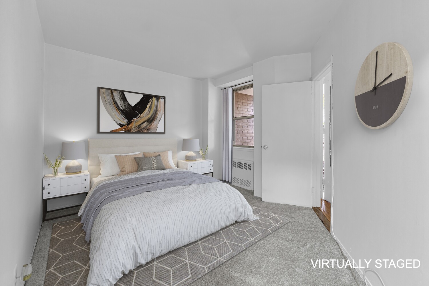 5800 Arlington Avenue, Unit 2R Bronx, NY 10471 - Photo 18 of 19 a bedroom with a bed and a painting on the wall