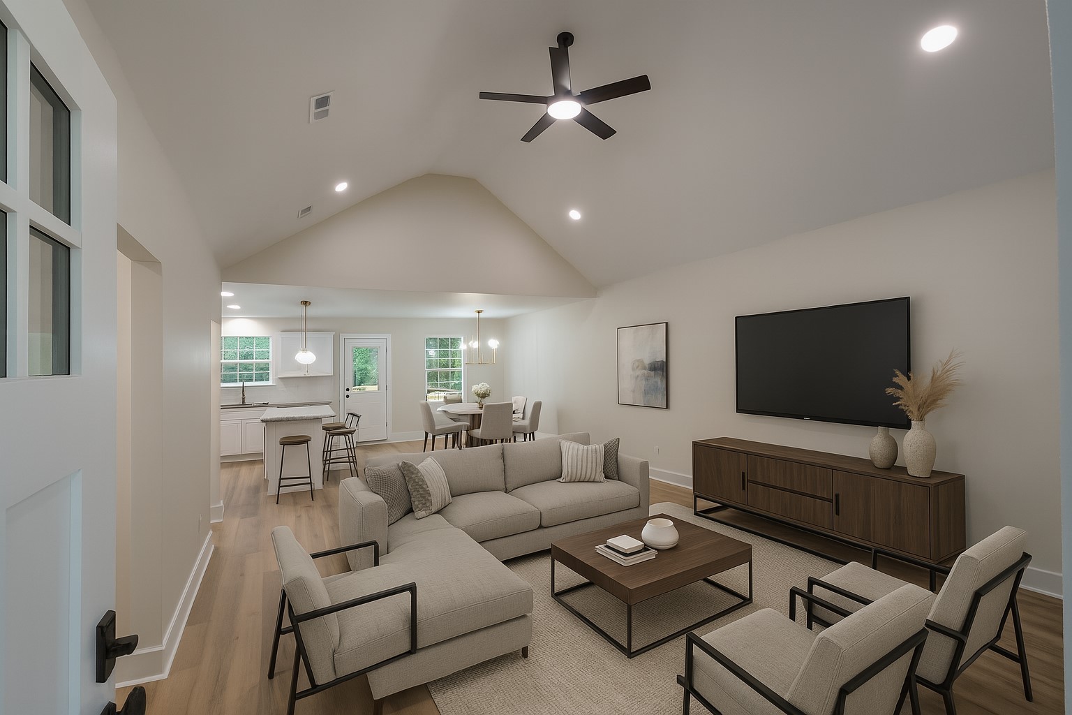 841 Lucas Road Dickson, TN 37055 - Photo 3 of 21 a living room with furniture a rug and a flat screen tv