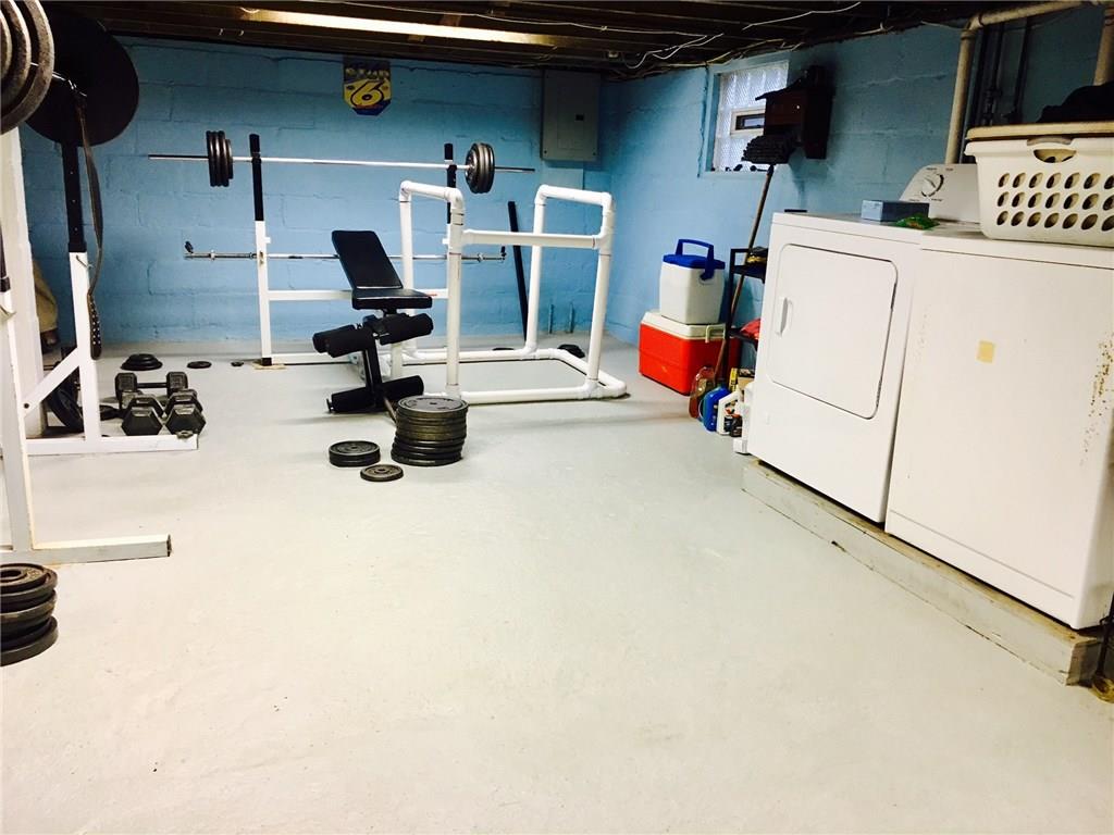 213 Darlington Road Beaver Falls, PA 15010 - Photo 11 of 16 Huge, clean basement with space for workout equipment or extra storage!