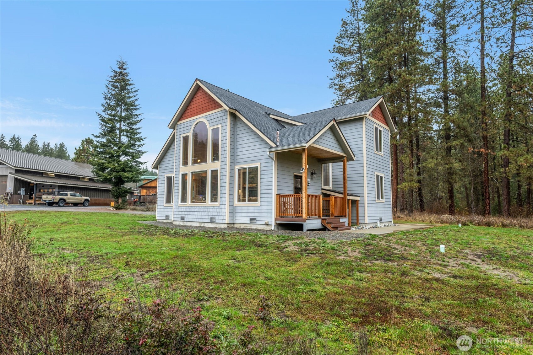 11650 Eagle Creek Road Leavenworth, WA 98826 - Photo 31 of 38 a view of a house with a yard