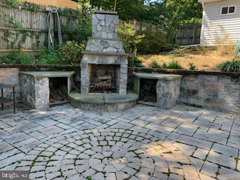 6911 Brisbane Street Springfield, VA 22152 - Photo 38 of 43 Custom Stone Fireplace