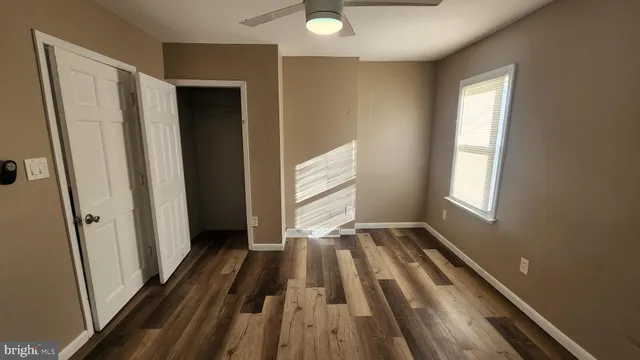 a view of wooden floor in a room