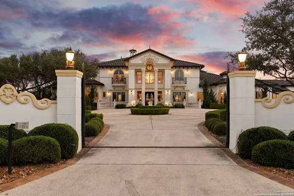a front view of a house with entertaining space