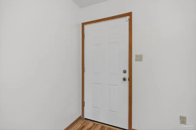 a view of front door