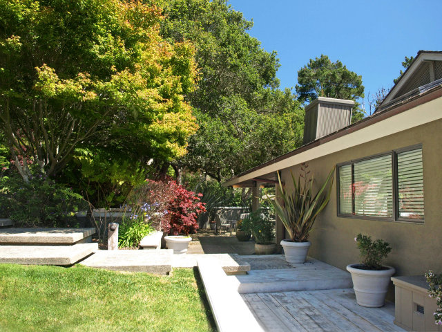 1504 Viscaino Road Pebble Beach, CA 93953 - Photo 7 of 20 a garden view with a seating space