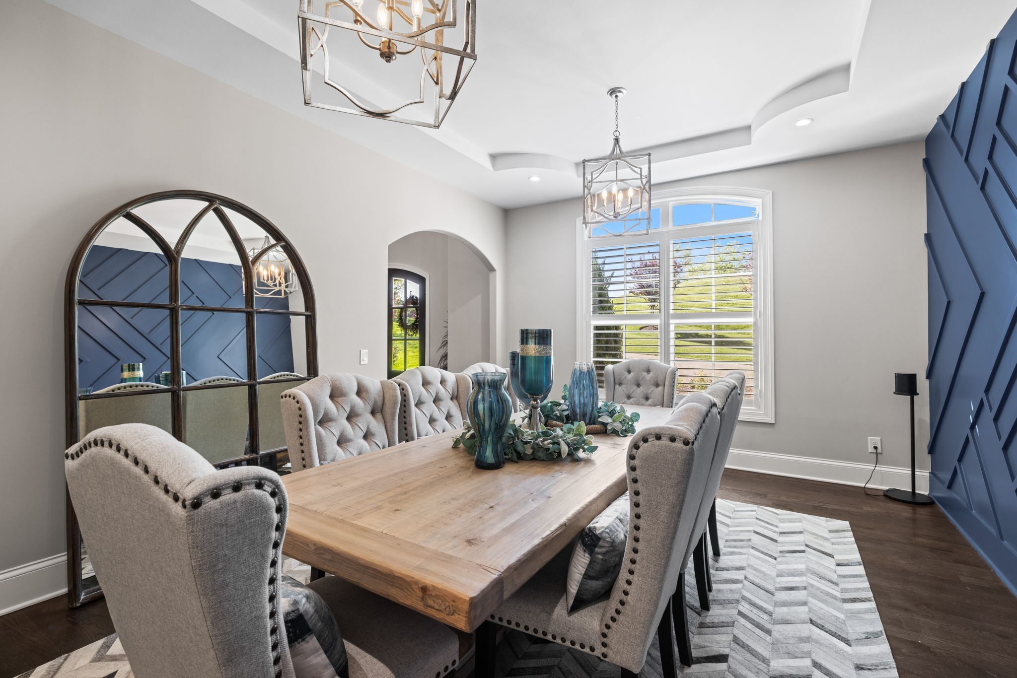 514 Legends Ridge Court Franklin, TN 37069 - Photo 15 of 56 a view of a dining room with furniture window and wooden floor