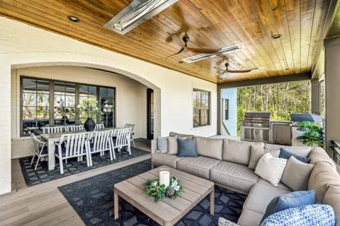 a bathroom with a sink double vanity and a mirror