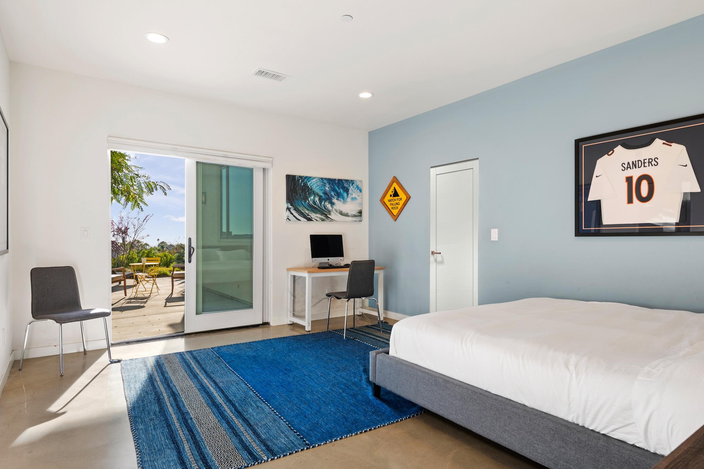 1367 Via Veneto Santa Barbara, CA 93111 - Photo 20 of 38 a spacious bedroom with a bed and wooden floor