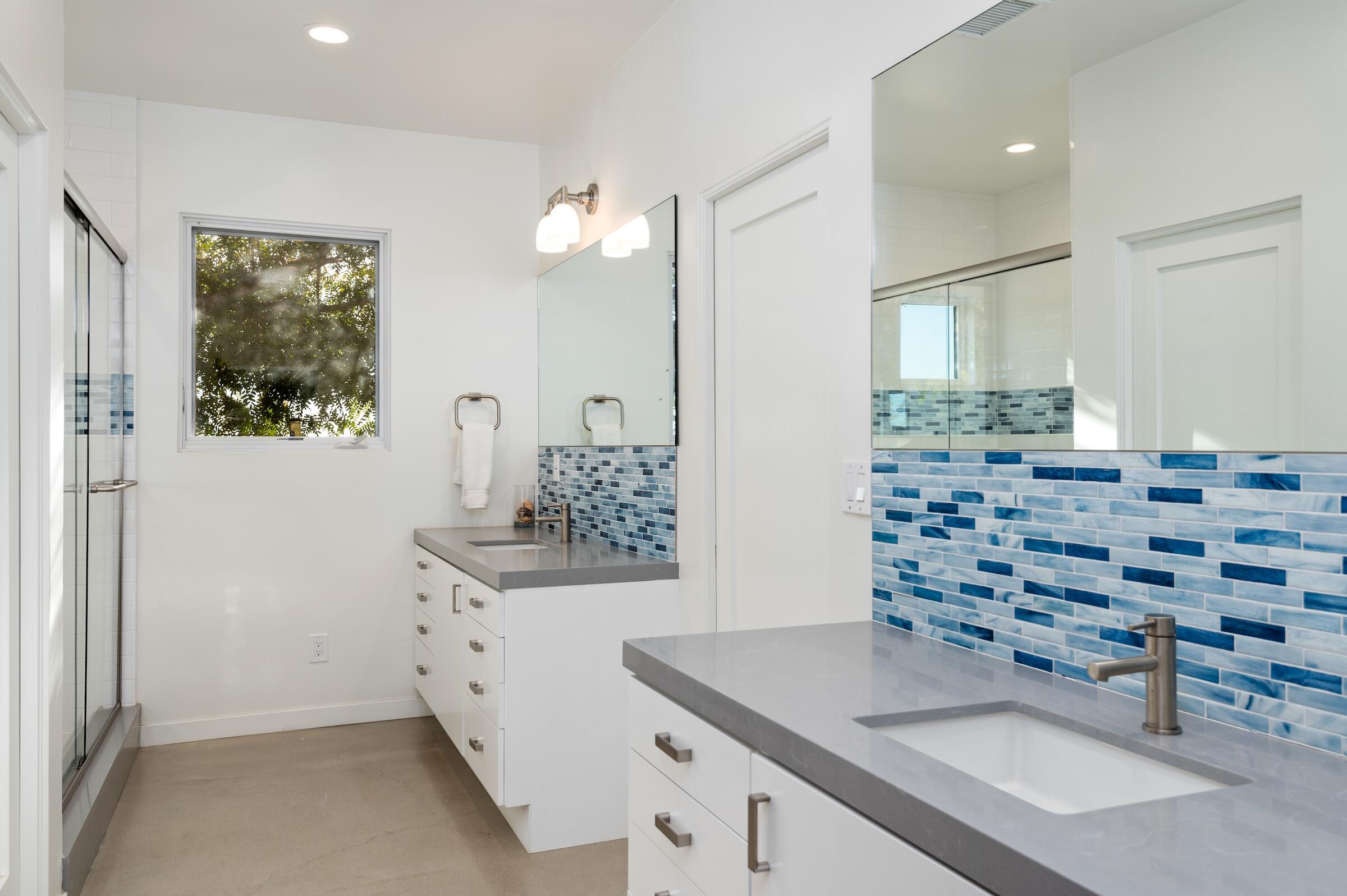 1367 Via Veneto Santa Barbara, CA 93111 - Photo 21 of 38 a bathroom with a sink and a mirror