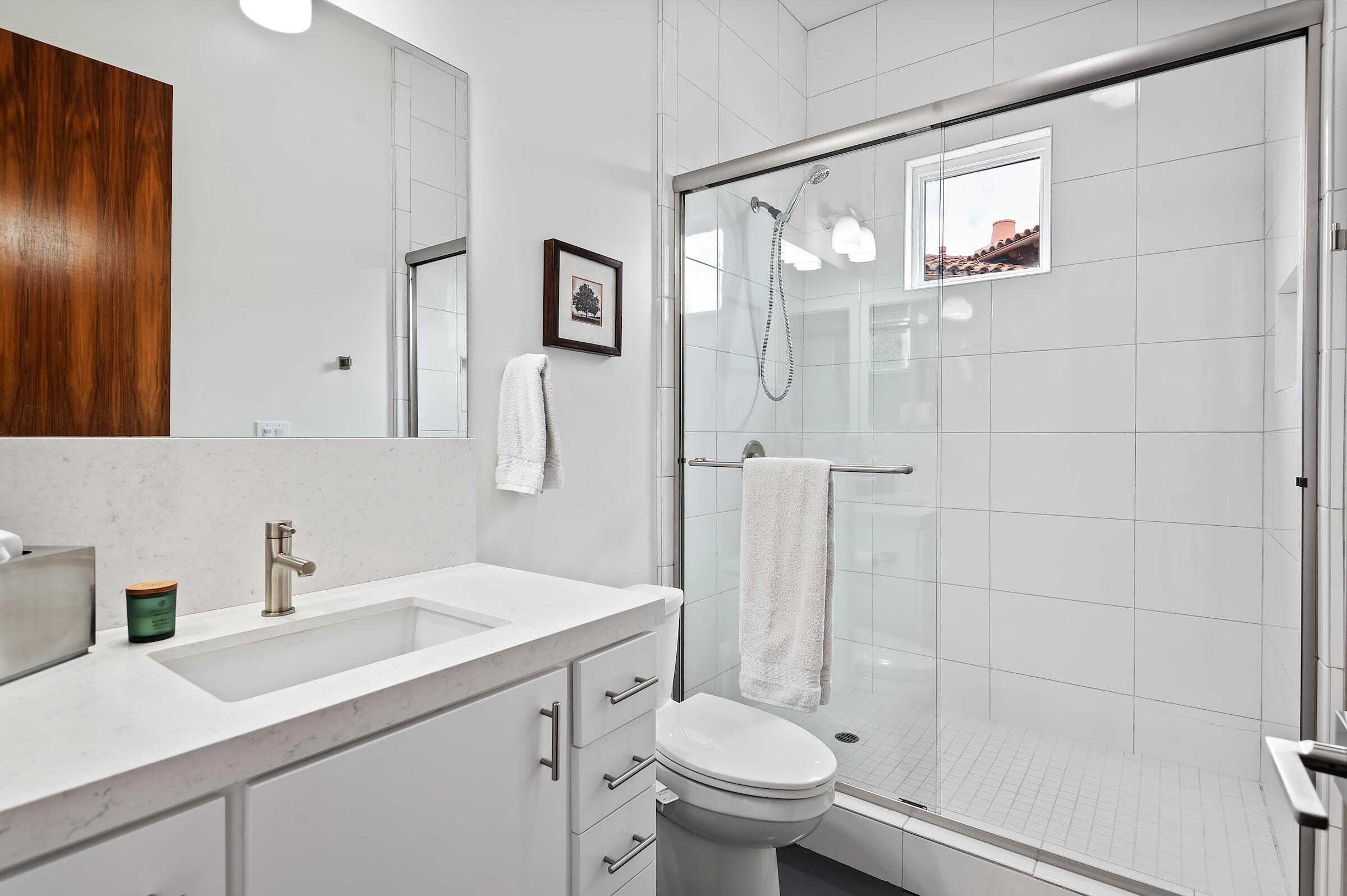 1367 Via Veneto Santa Barbara, CA 93111 - Photo 28 of 38 a bathroom with a sink toilet and shower