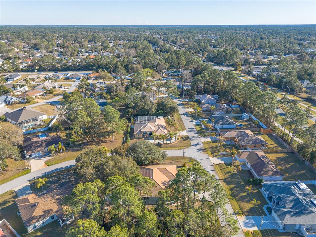 39 Princess Ruth Lane Palm Coast, FL 32164 - Photo 46 of 48 an aerial view of residential houses with yard