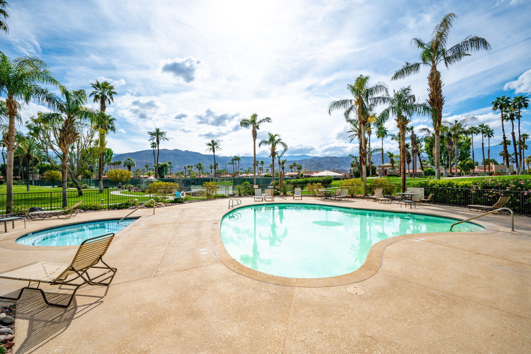 151 Lakeshore Drive Rancho Mirage, CA 92270 - Photo 36 of 37 an aerial view of a house with swimming pool patio and outdoor seating