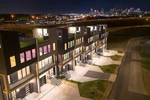 a view of swimming pool and outdoor seating