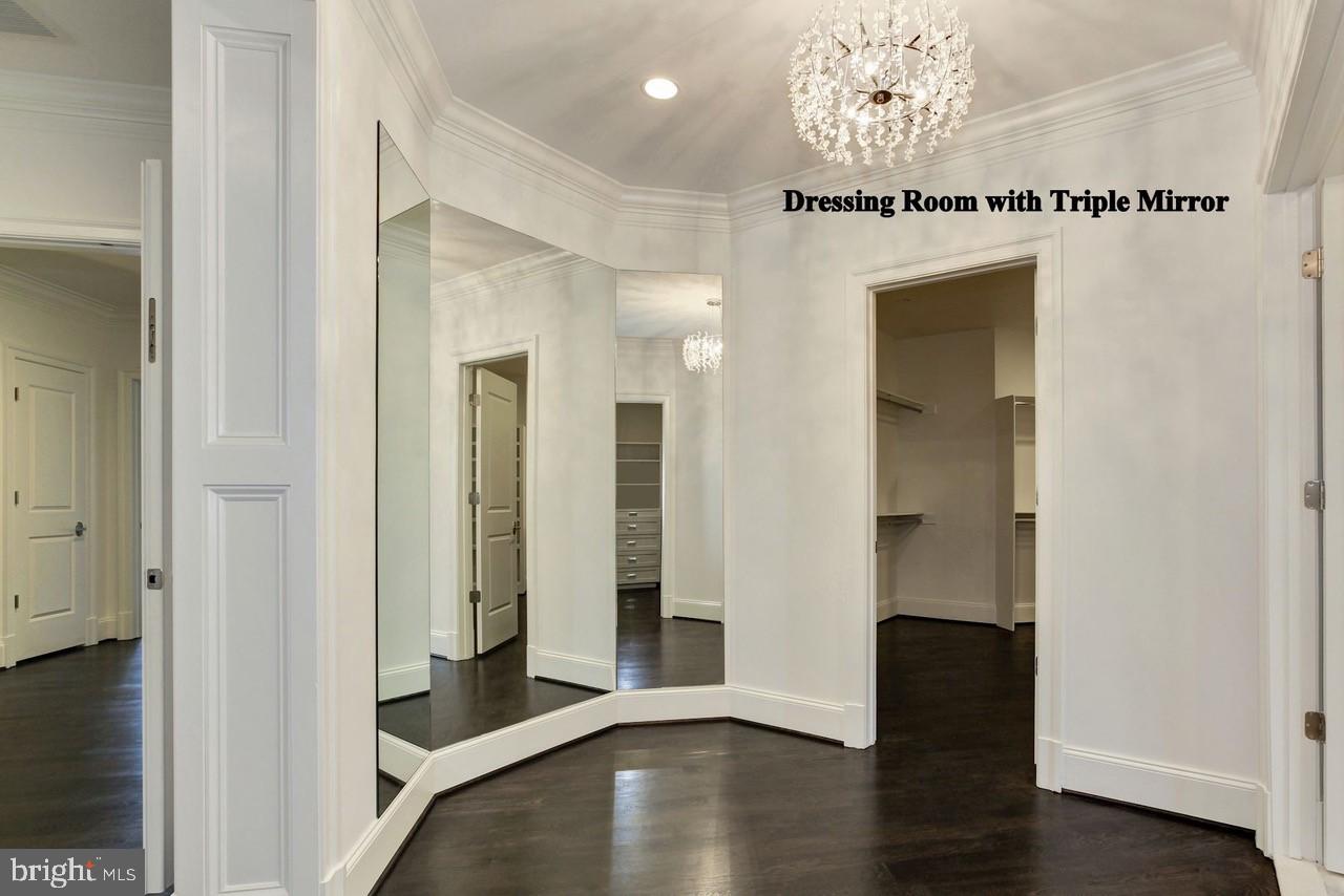 8022 Aberdeen Road Bethesda, MD 20814 - Photo 22 of 29 Triple mirror in dressing area