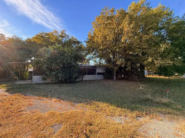 a view of a outdoor space with a tree