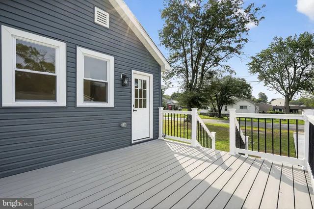 a view of a house with a deck