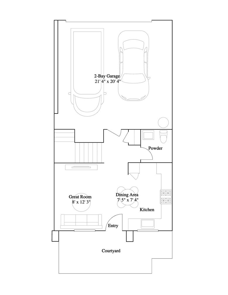 7419 Olive Grv Street Riverside, CA 92507 - Photo 2 of 3 Downstairs. Plans provided by owner.