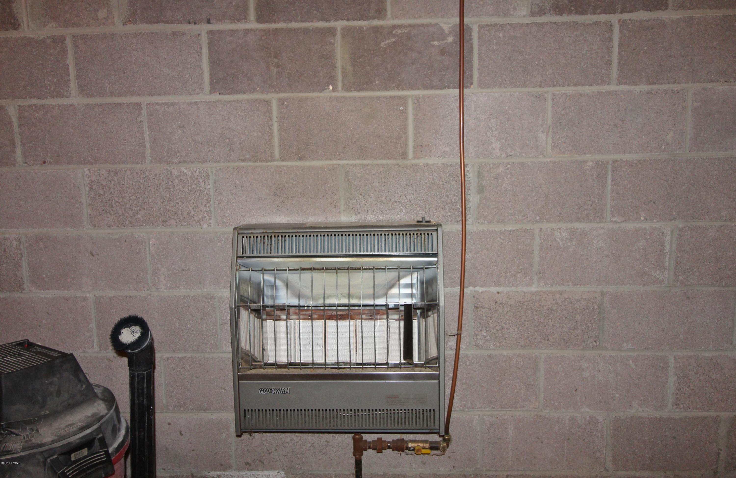 124 Ferris Road Hawley, PA 18428 - Photo 20 of 37 Propane Wall Unit in Basement