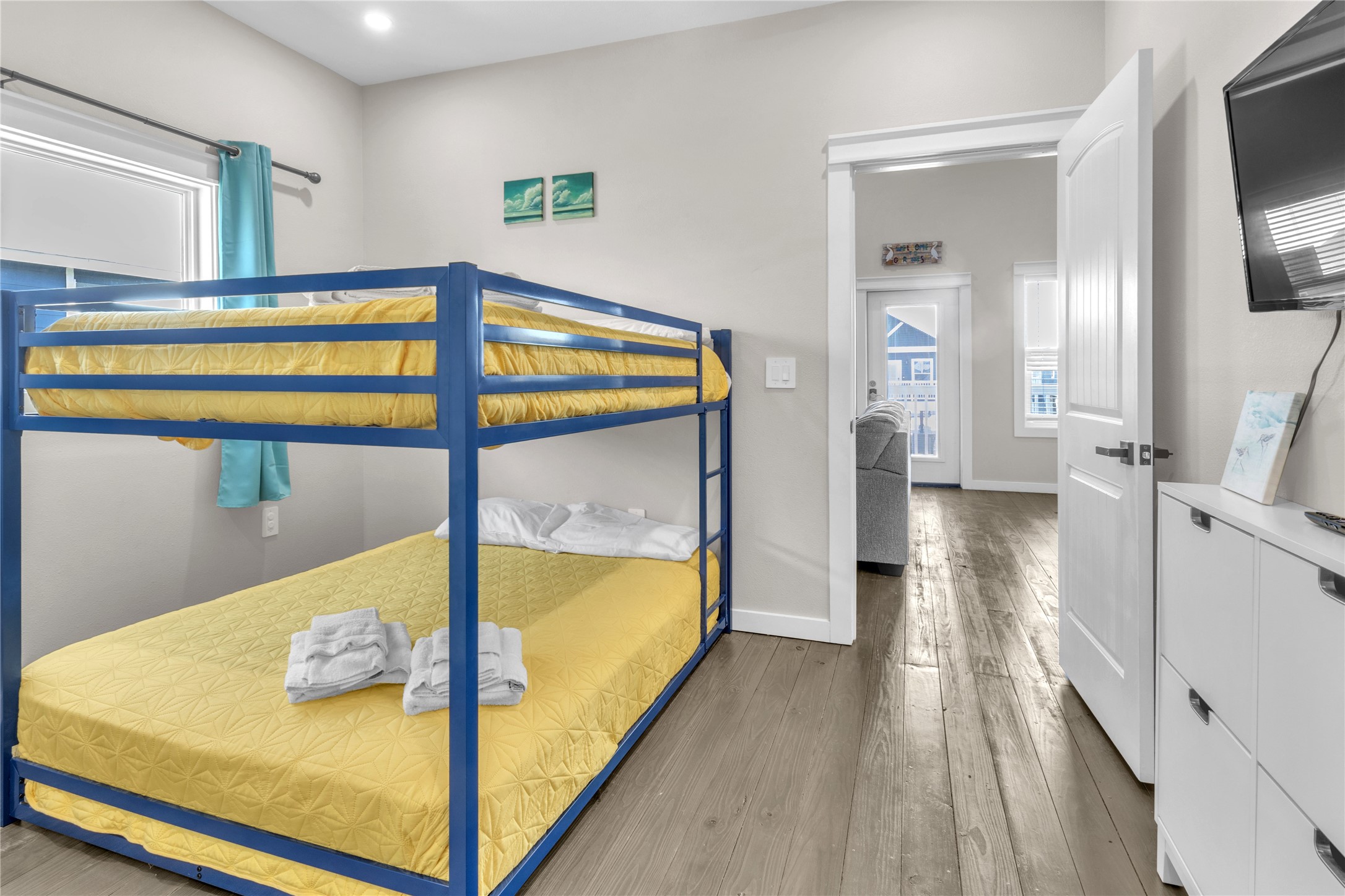 1079 Cedar Lane Port Bolivar, TX 77650 - Photo 23 of 39 a view of a bedroom with wooden floor
