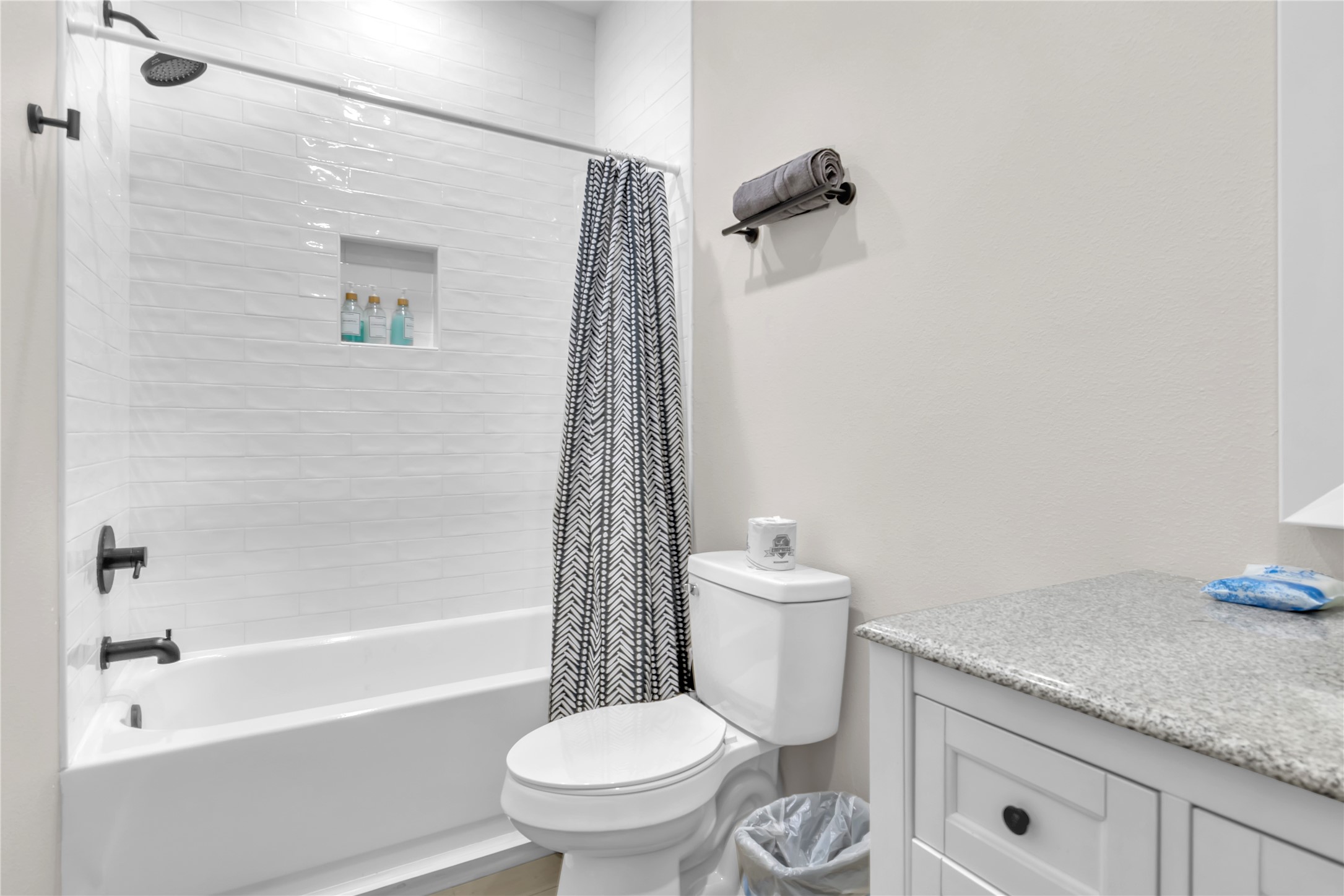 1079 Cedar Lane Port Bolivar, TX 77650 - Photo 27 of 39 a white toilet sitting next to a bath tub