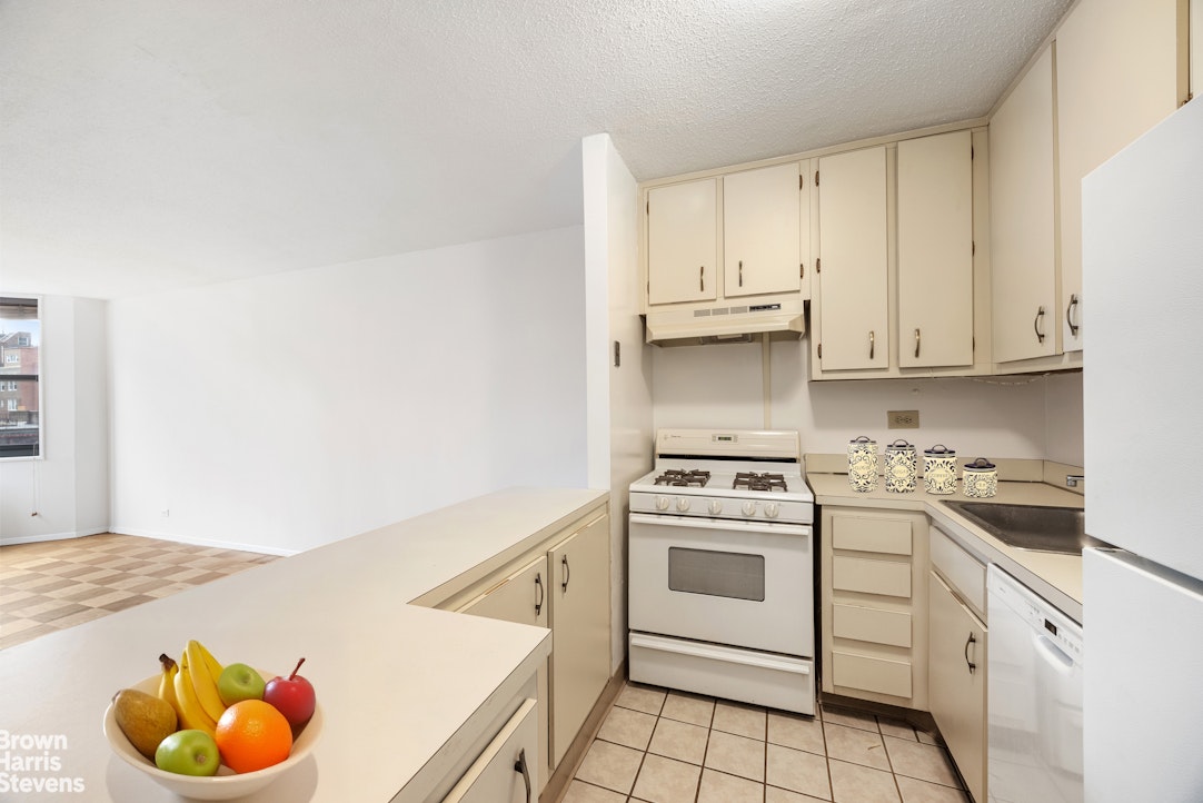 200 East 90th Street, Unit 8A Manhattan, NY 10128 - Photo 3 of 5 a kitchen with a stove a sink and cabinets