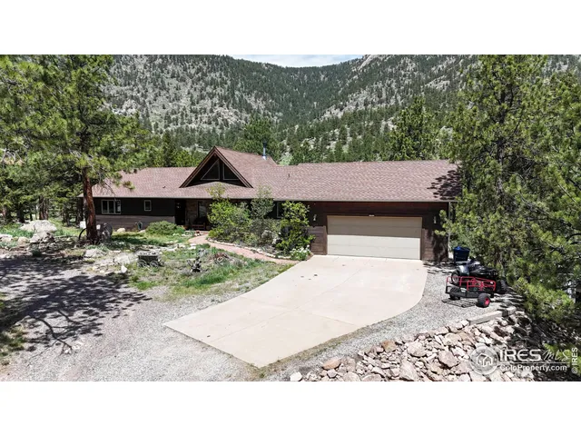a aerial view of a house