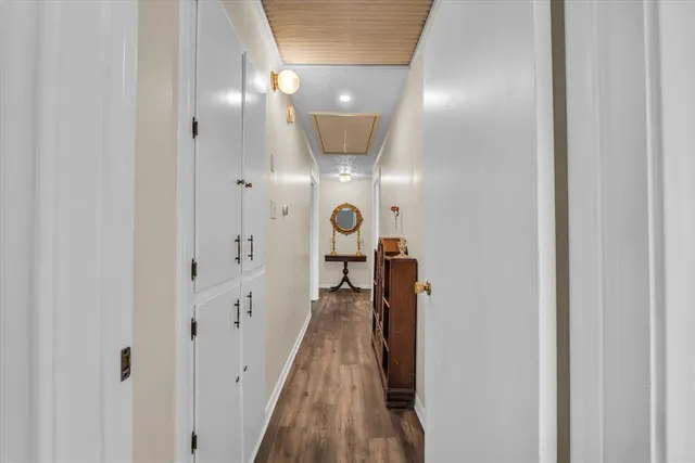 wooden floor in a gallery