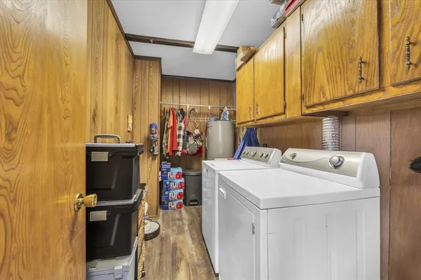 a room with storage and utility