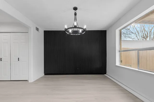 a view of a livingroom with a window