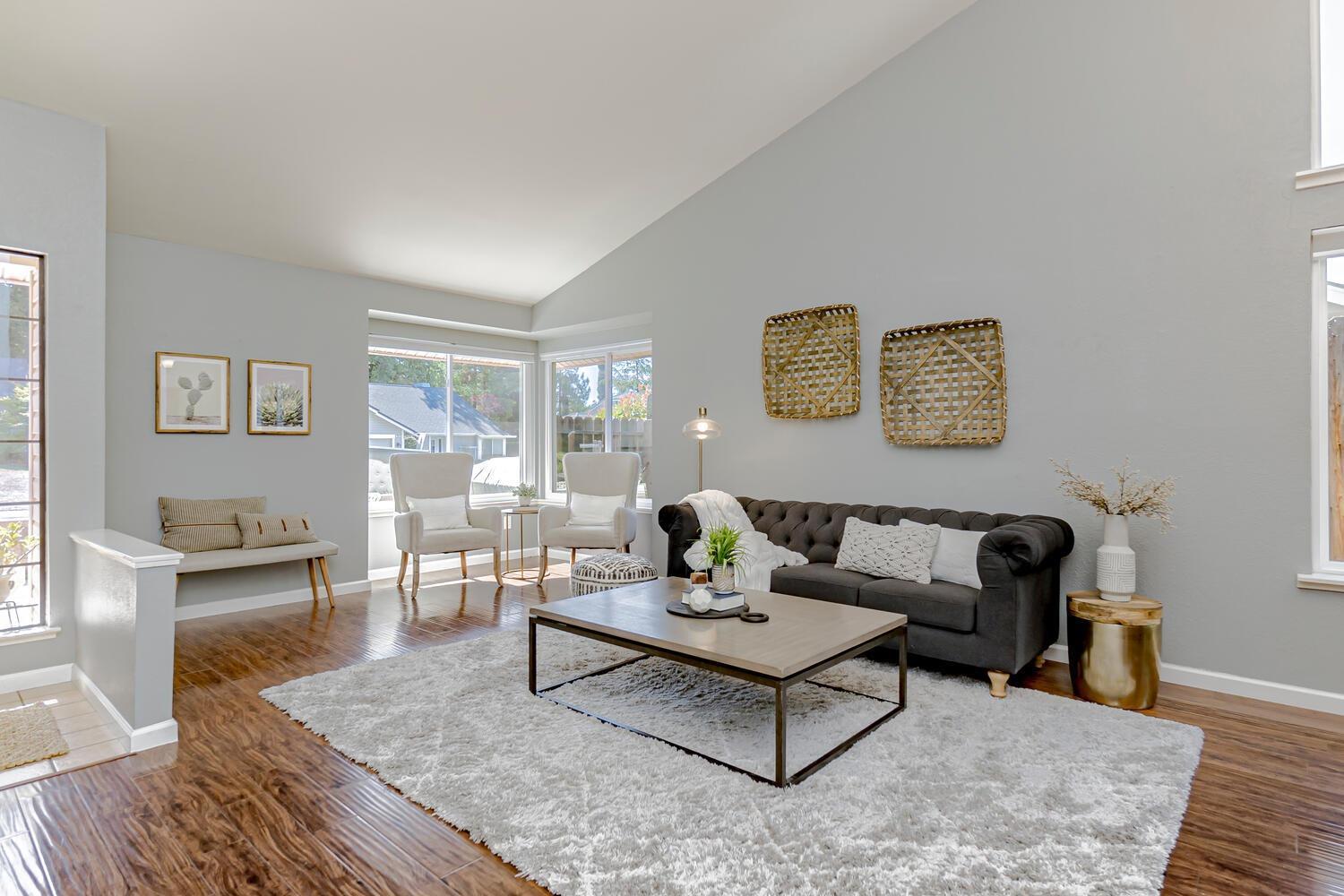 136 Rambling Drive Folsom, CA 95630 - Photo 4 of 31 a living room with furniture and wooden floor