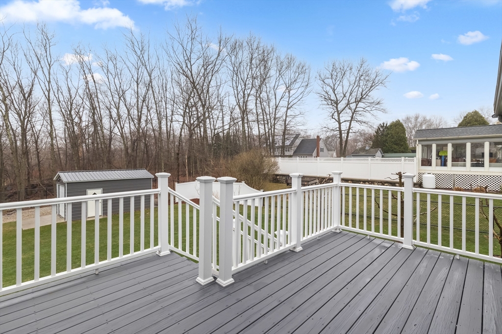 16 Flint Pond Road Worcester, MA 01604 - Photo 37 of 42 a view of a wooden roof deck