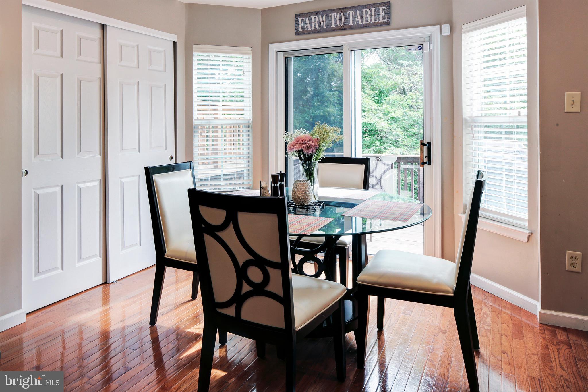 6351 Wind Rider Way Columbia, MD 21045 - Photo 9 of 27 Breakfast Room with Sliders to the Deck