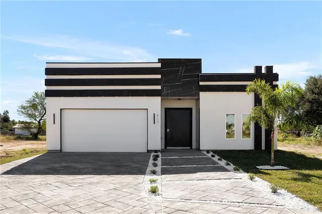 a front view of a house