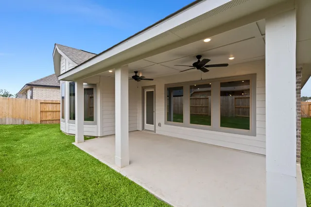 a view of backyard of house