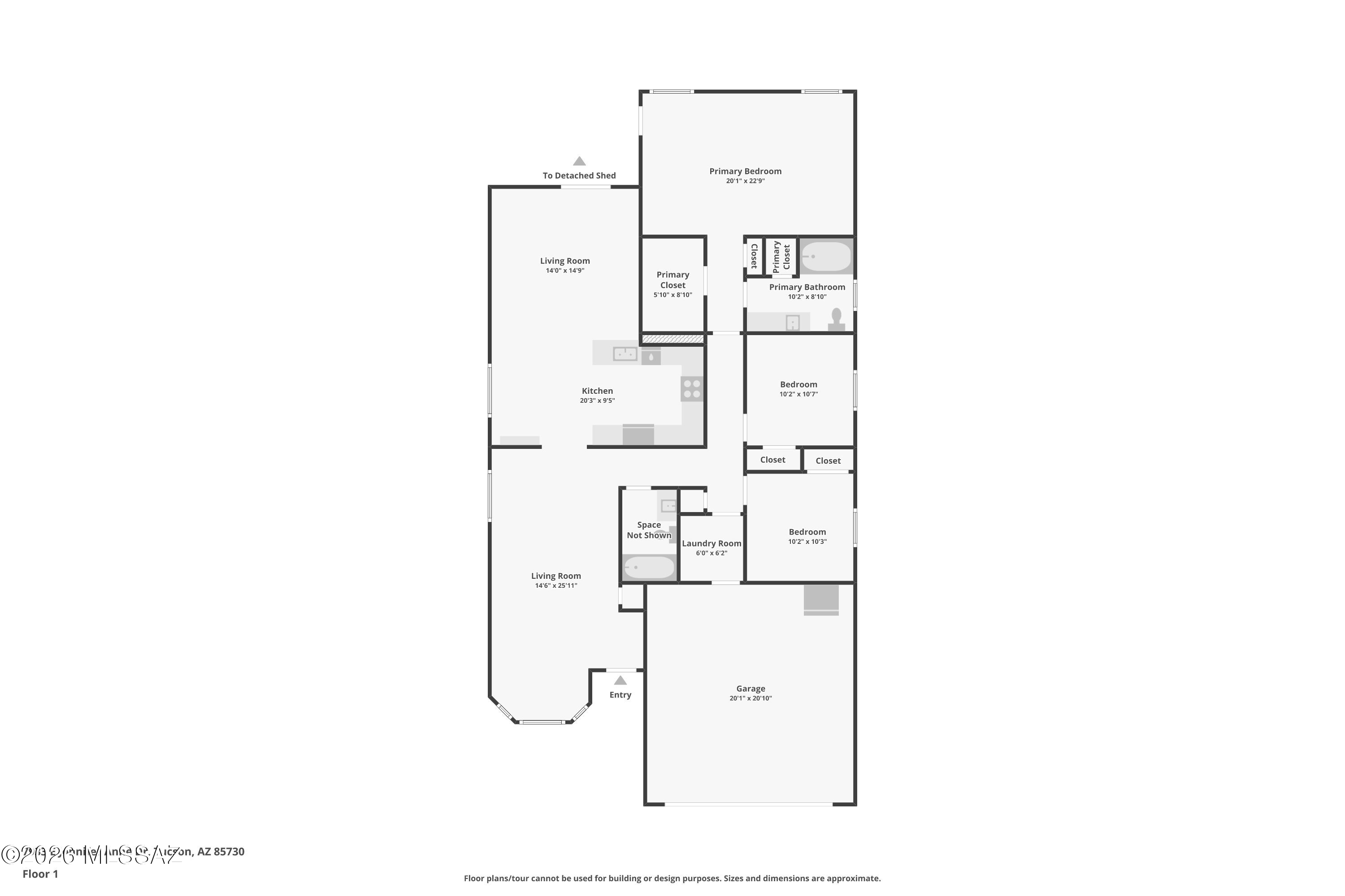 7933 East Jennifer Anne Drive Tucson, AZ 85730 - Photo 50 of 50 House only without dimensions