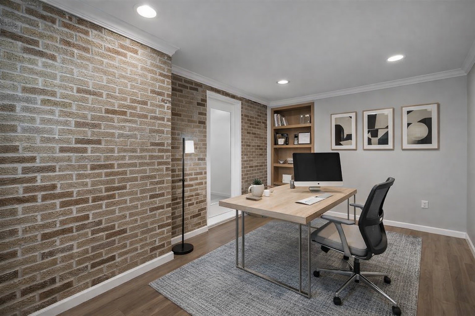 3215 Milburn Street Houston, TX 77021 - Photo 18 of 34 Home office rendering. This is not a current photo of the home.