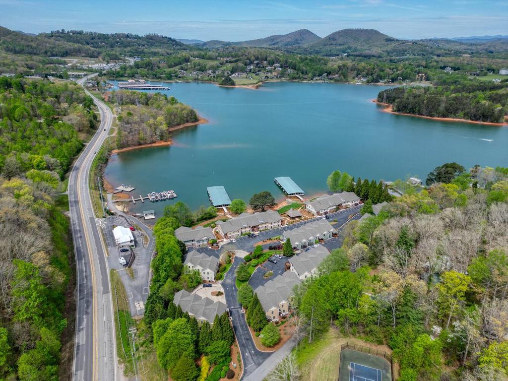 1401 Lakeside Road Hiawassee, GA 30546 - Photo 42 of 46 an aerial view of lake houses and trees