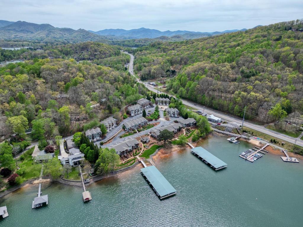 1401 Lakeside Road Hiawassee, GA 30546 - Photo 45 of 46 an aerial view of a residential houses with outdoor space