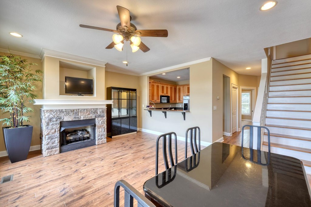 1401 Lakeside Road Hiawassee, GA 30546 - Photo 5 of 46 a view of a livingroom with furniture and a fireplace