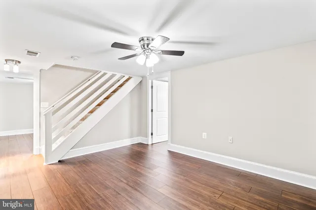 a view of a livingroom with a flat screen tv
