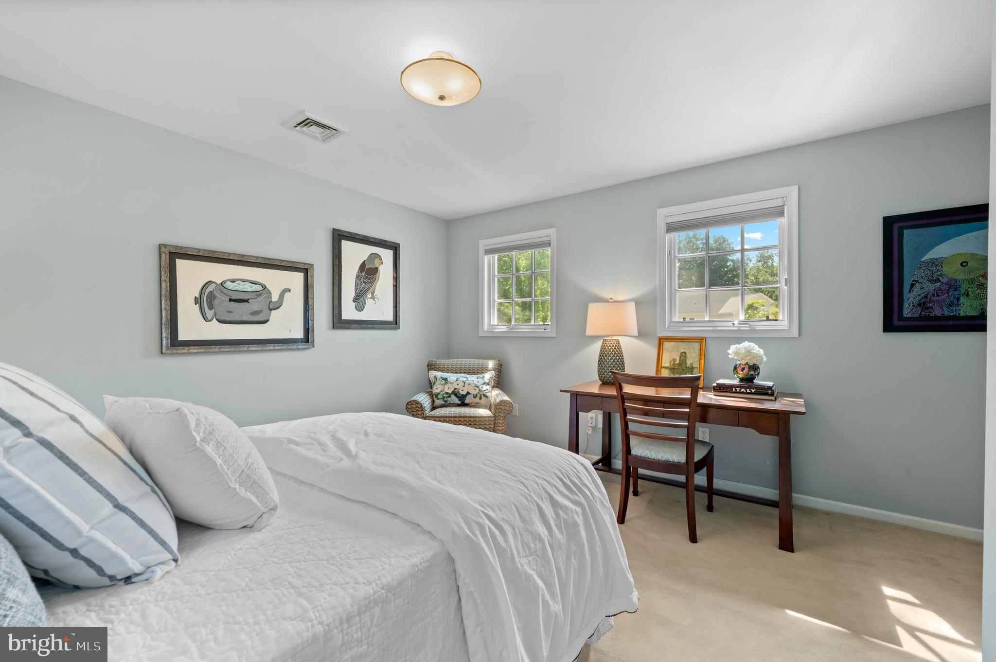 211 Spruce Tree Road Wayne, PA 19087 - Photo 26 of 44 a bedroom with a bed a desk and chair